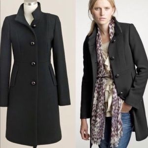 Jcrew Carlin double cloth wool coat black 2P